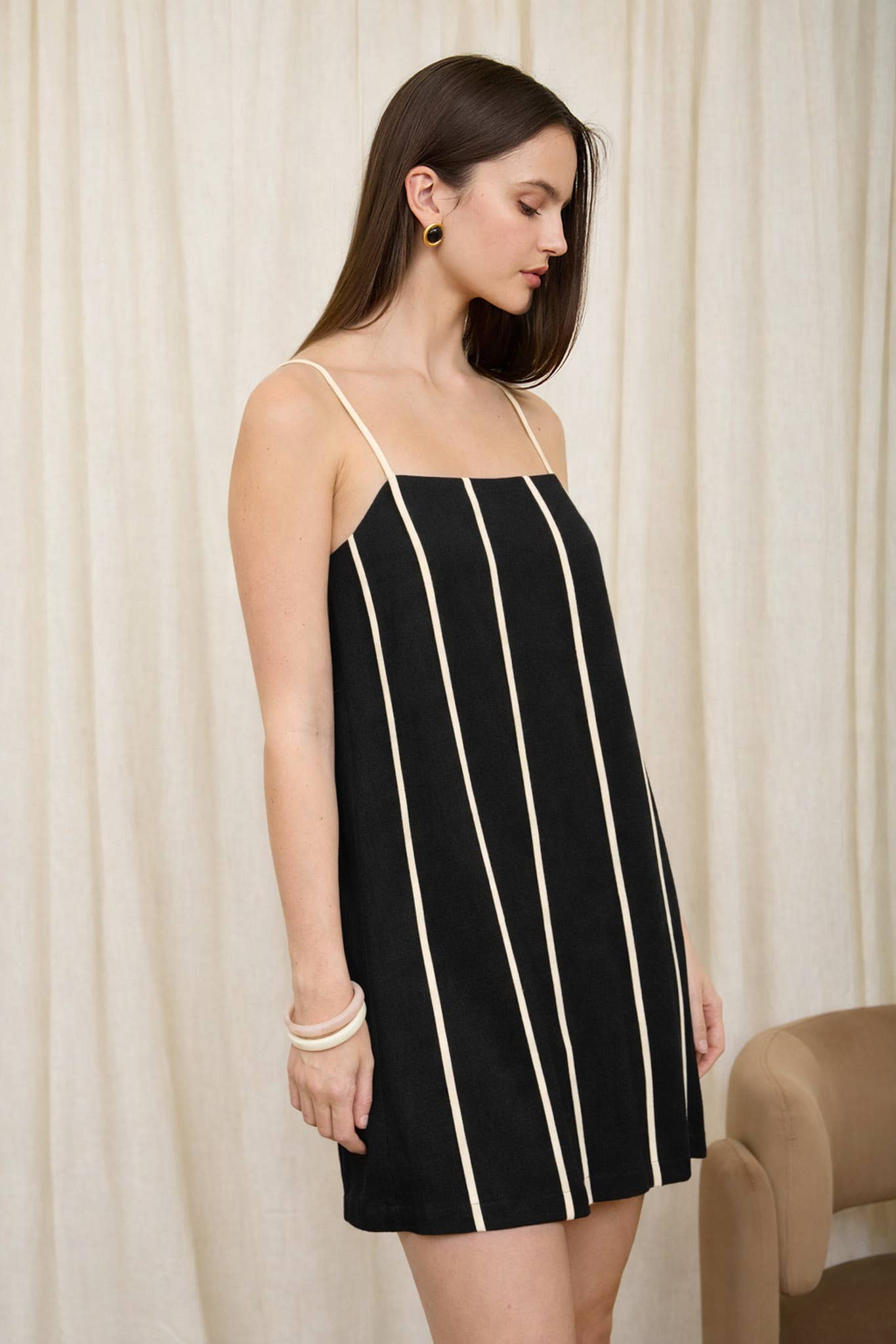 MARLENE LINEN MINI DRESS