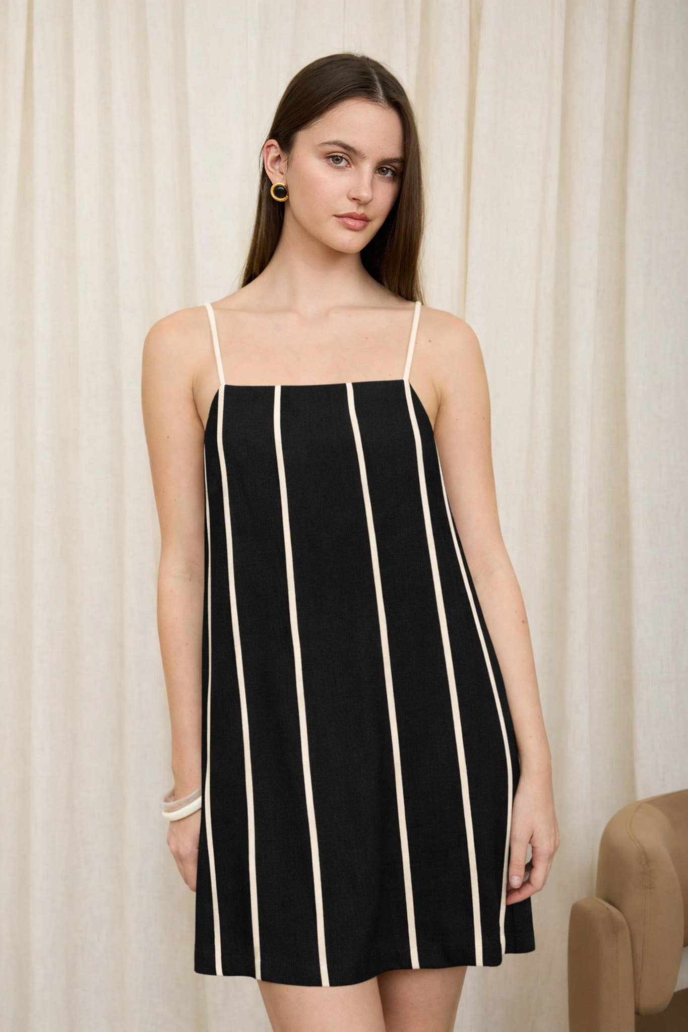 MARLENE LINEN MINI DRESS