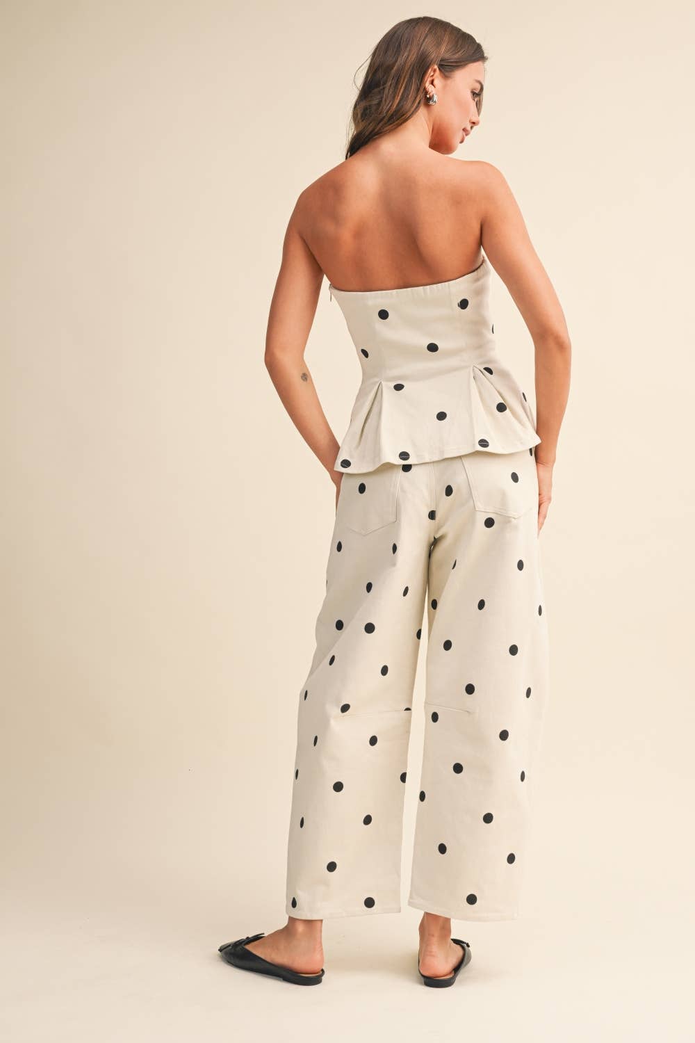 POLKADOT STRAPLESS TOP
