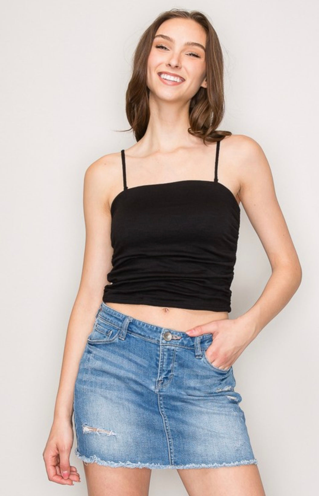 Ruched Tube Top
