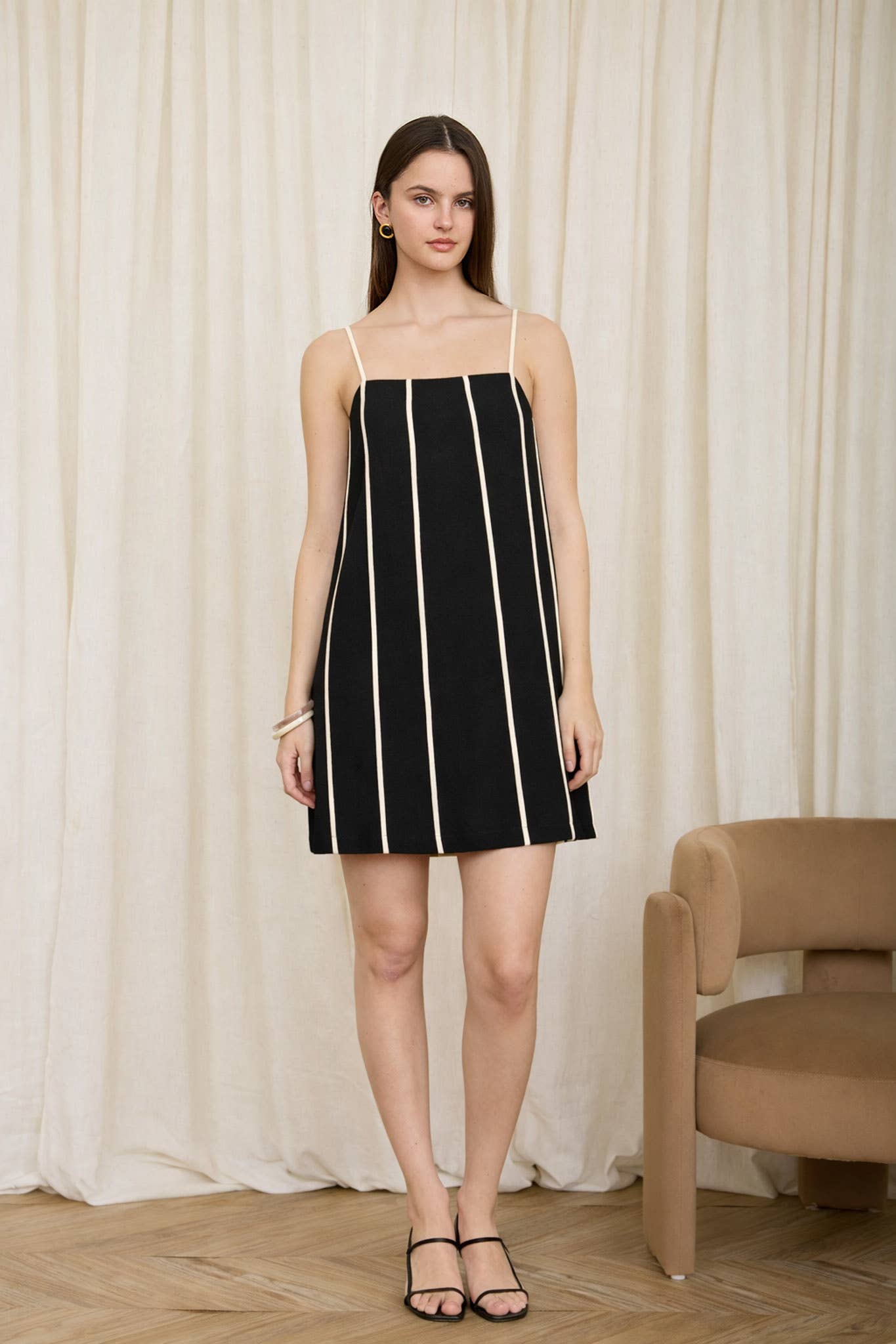 MARLENE LINEN MINI DRESS